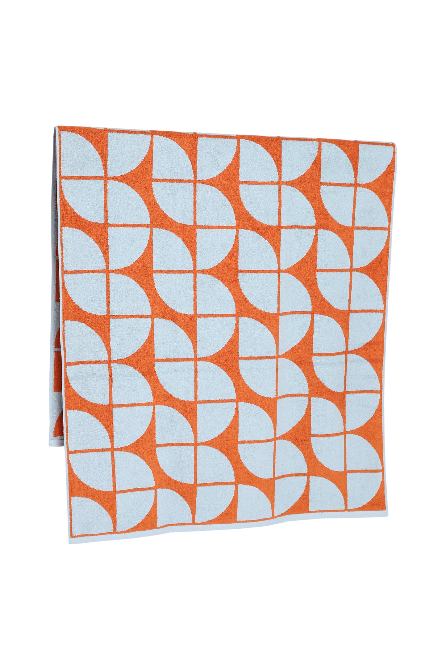 Chelsea Bath Towel Arctic + Tangerine