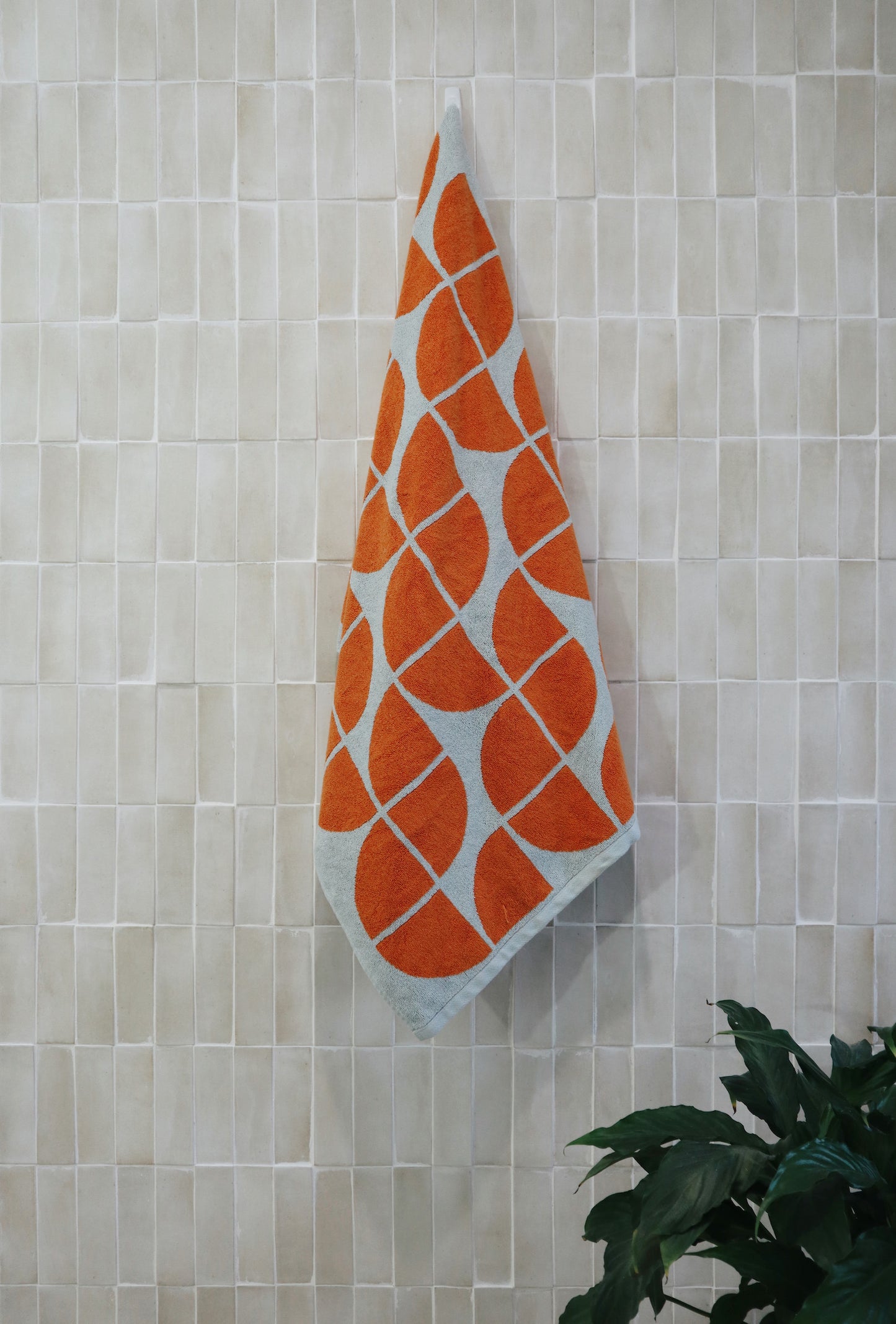Chelsea Towel Tangerine + Arctic