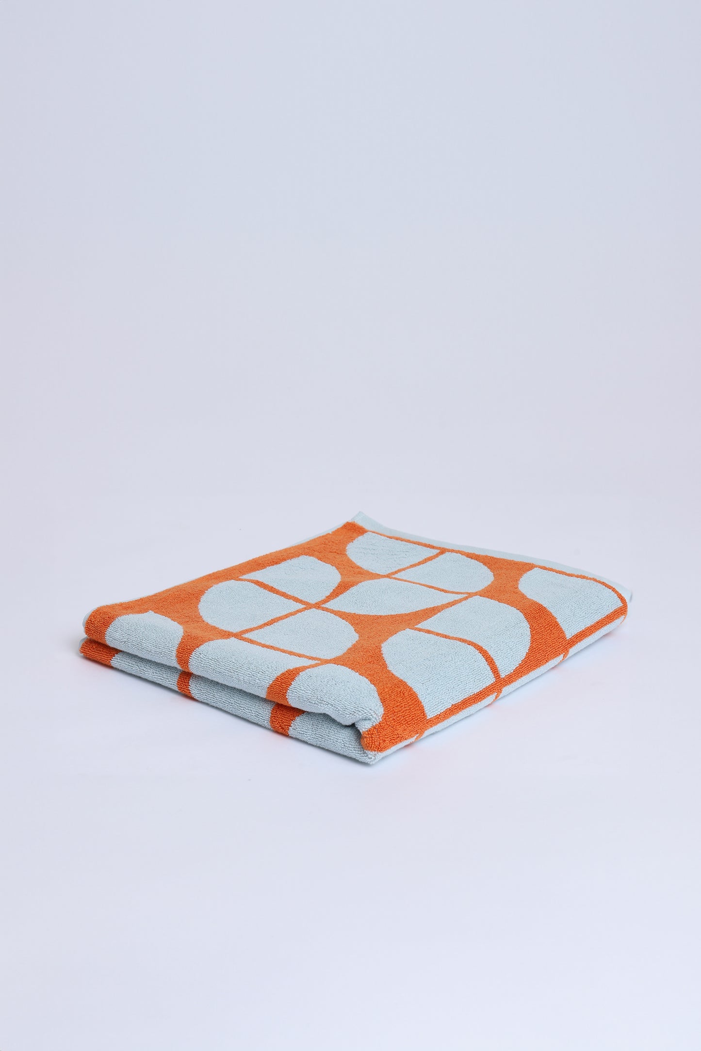 Chelsea Bath Towel Arctic + Tangerine