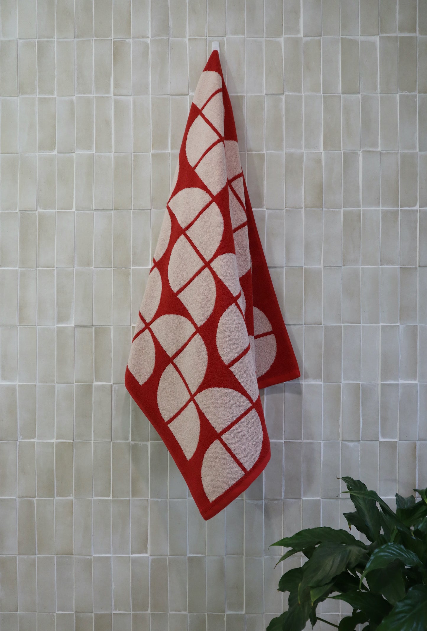 Chelsea Towel Brick + Peony