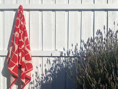 Chelsea Towel Brick + Peony